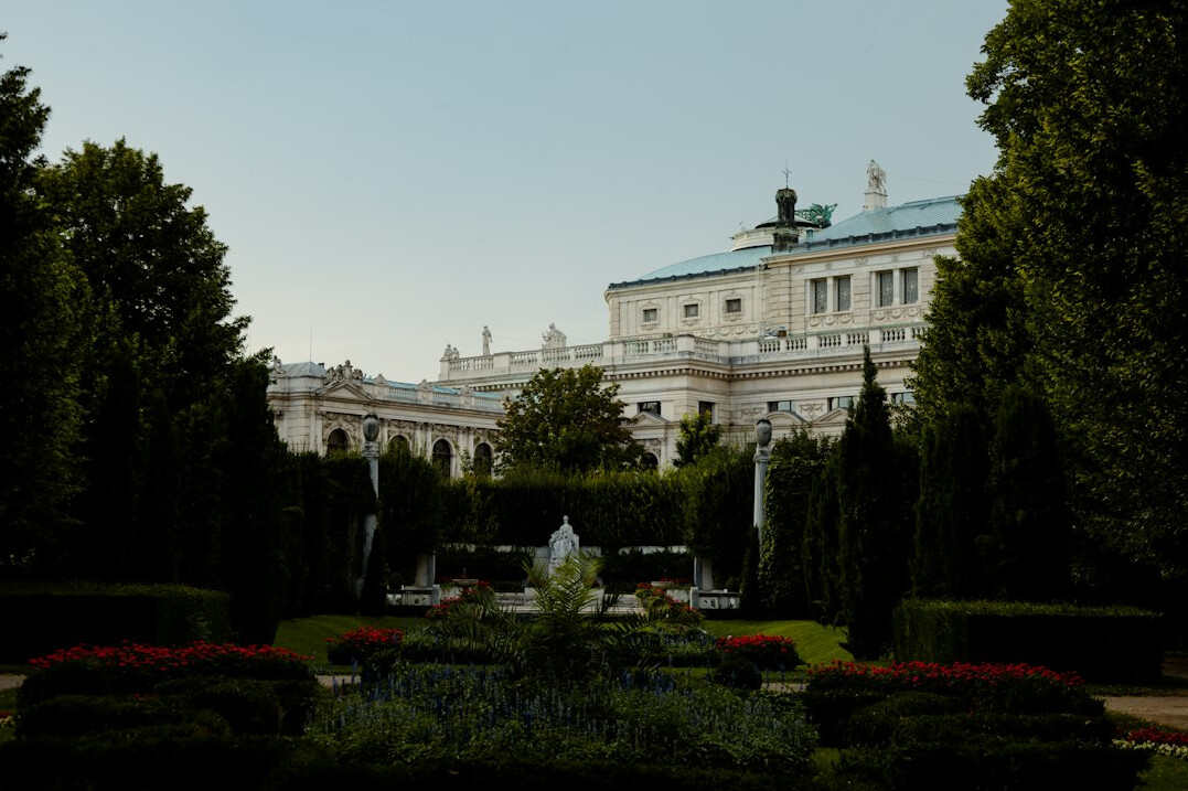 hidden garden in mansion