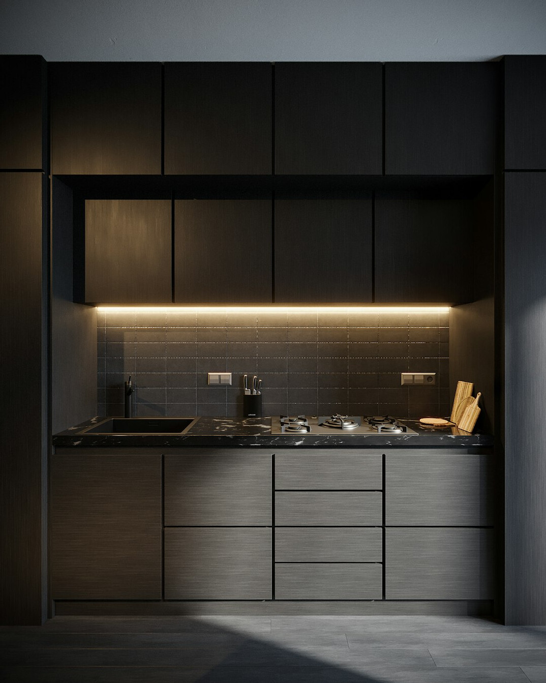modern kitchen interior